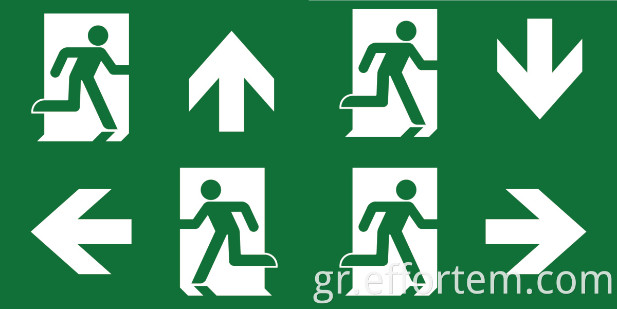 wall mounted emergency exit sign